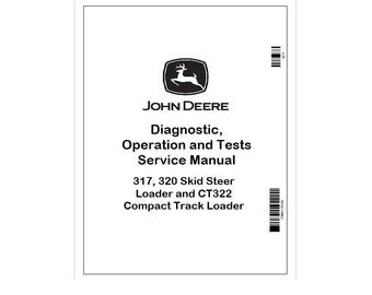 John Deere 317 320 CT322 Kompaktlader und Kettenlader Service Handbuch TM2152