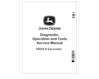 Manual de diagnóstico de la excavadora John Deere 160GLC TM13345X19