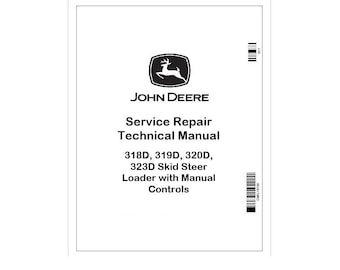 Manual de reparación de minicargadoras John Deere 318D-323D TM11399