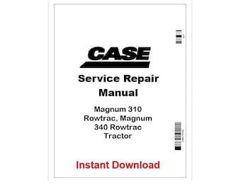 Case IH Magnum 310–340 Rowtrac Tractor Service Manual Pdf (Pst)