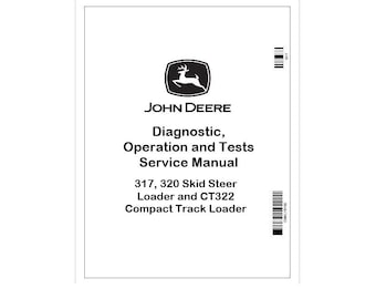 John Deere 317, 320 Skid & CT322 Kettenlader Diagnoseanleitung TM2151