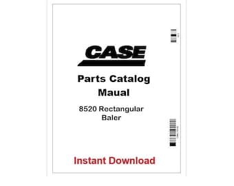 8520 Case IH Rectangular Baler Pdf Parts Catalog Manual