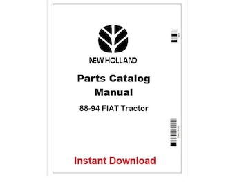 Catálogo de piezas del tractor FIAT New Holland 88-94 (PDF)