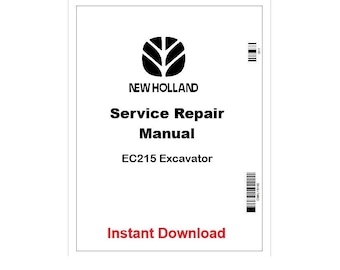 Manual de servicio y reparación de la excavadora New Holland EC215