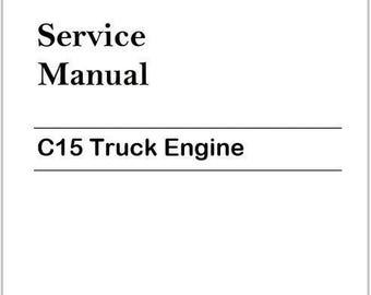 Manual de servicio del motor del camión Caterpillar C15 MXS Acceso instantáneo