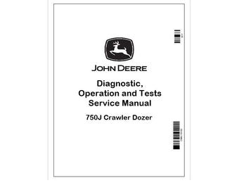John Deere 750J Crawler Dozer Diagnostic Manual TM10293