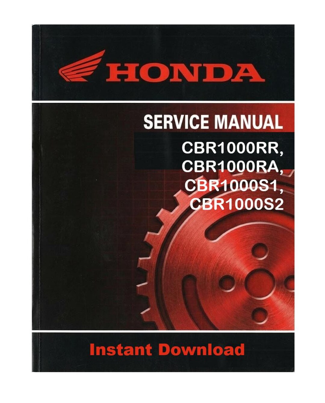 Honda CBR1000RR, CBR1000RA, CBR1000S1, CBR1000S2 Repair Manual - Etsy