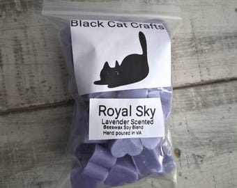 Pastillas de cera aromática Royal Sky Heart: Mezcla de cera de abeja y soja con aroma a lavanda