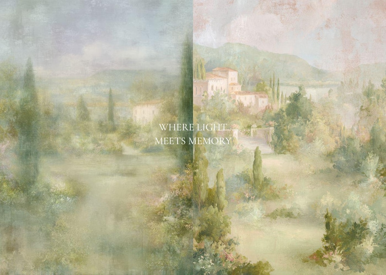 68 verträumte Erbstück-Hintergründe, weiche abstrakte Landschaft PNG-Bundle, impressionistische botanische Hochzeitskulisse, ruhige Luxusweinlesebeschaffenheit Bild 7