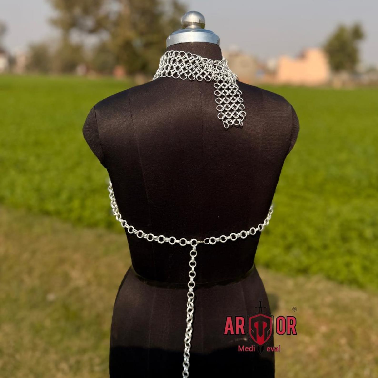Chainmail Halter Top Aluminum 10mm Rings Butted | Medieval Chainmail ...