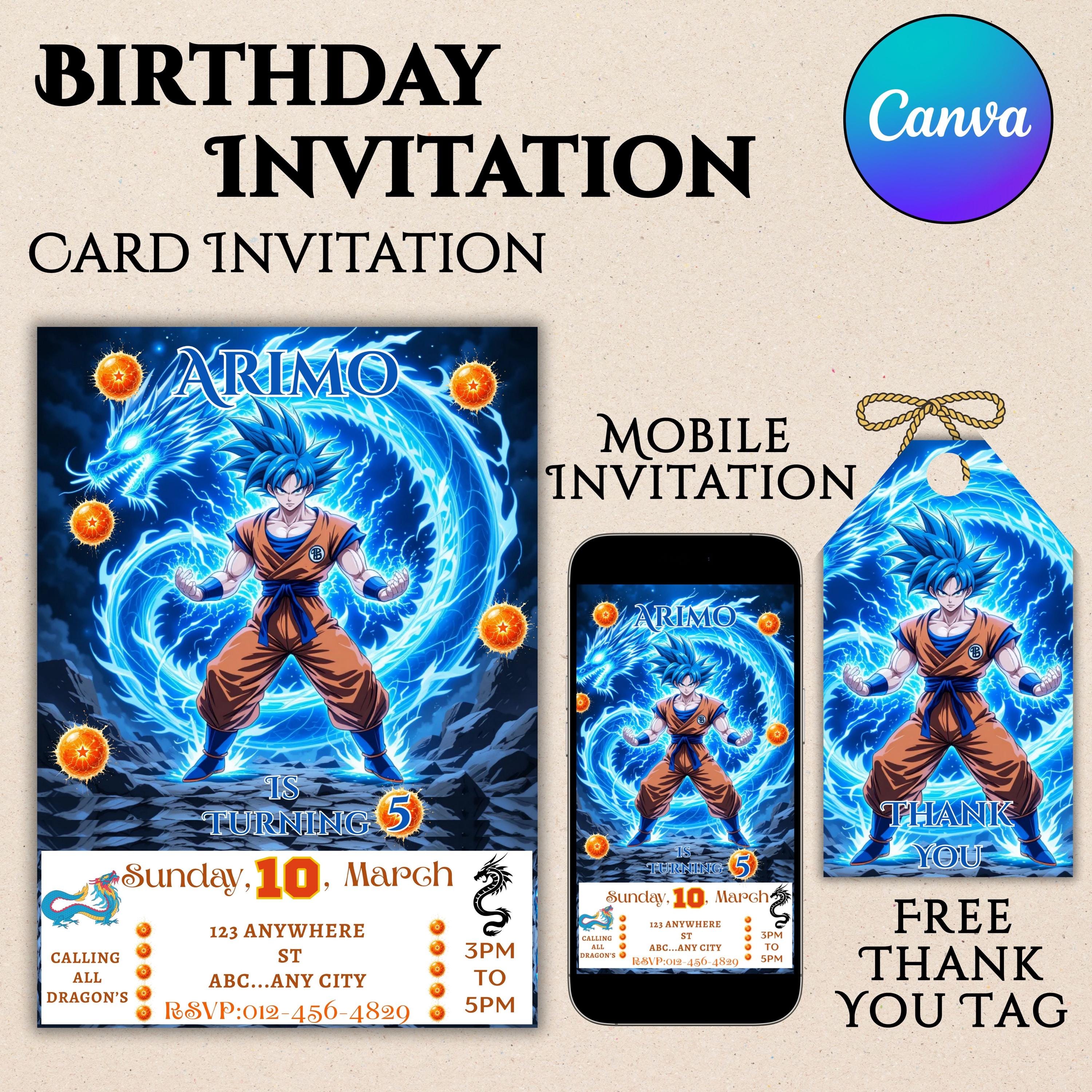 Goku birthday cards - Etsy 日本