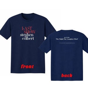 The Last Show With Stephen Colbert 2026 T-shirt