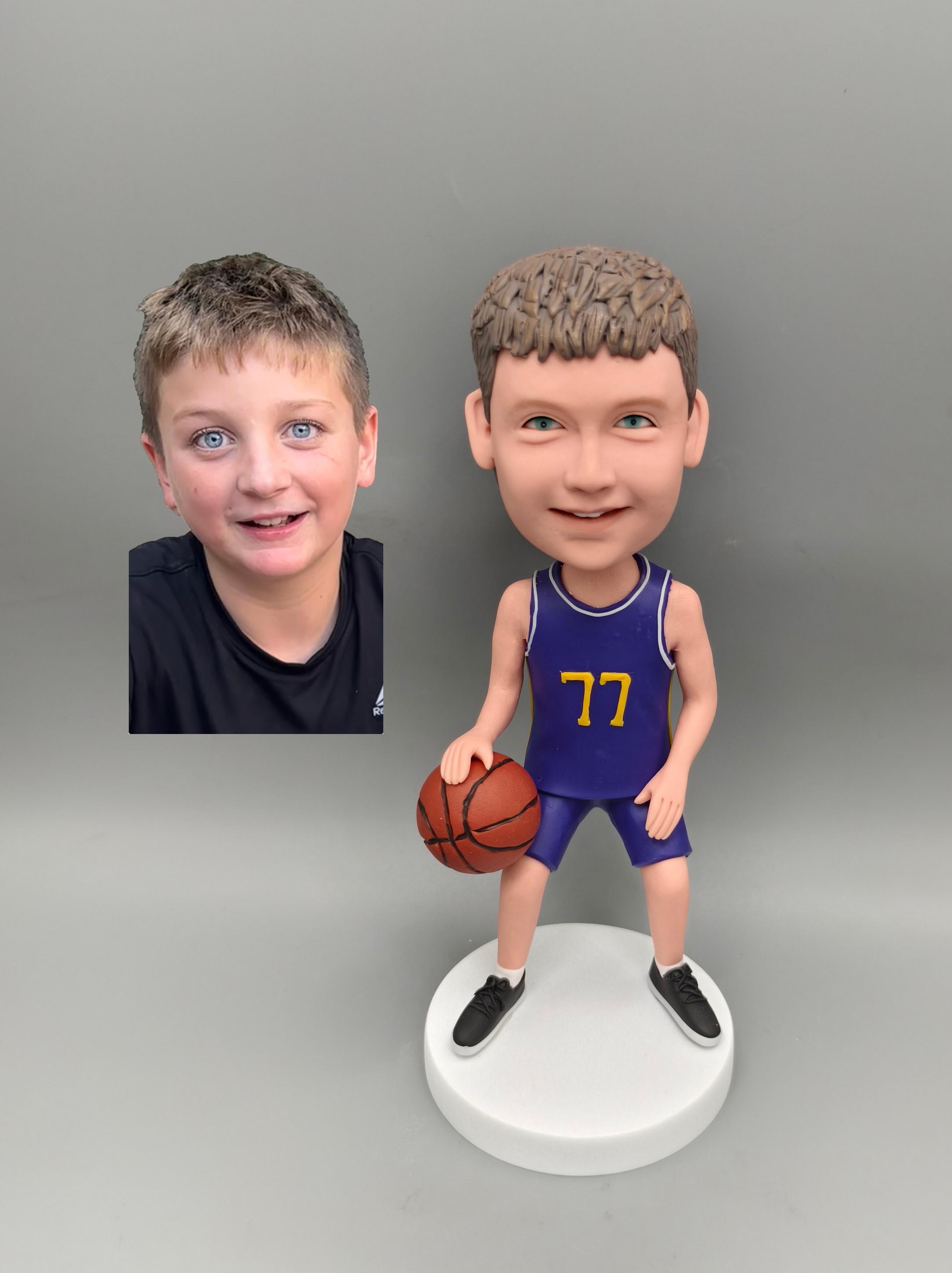 Lot De 2 Trophées De Basket, Figurine De Basketteur, Ton Or, Hommes/garçons, Occasion