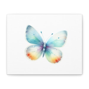 Butterfly Canvas Art, Colorful Wall Decor, Aesthetic Home Gallery, Butterfly Wall Art, Gift for Nature Lovers
