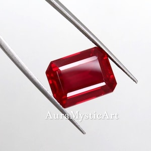Rare Natural Red Ruby 17.00 Carat AAA Grade Emerald Cut Certified Loose Gemstone | High-End Jewelry Stone