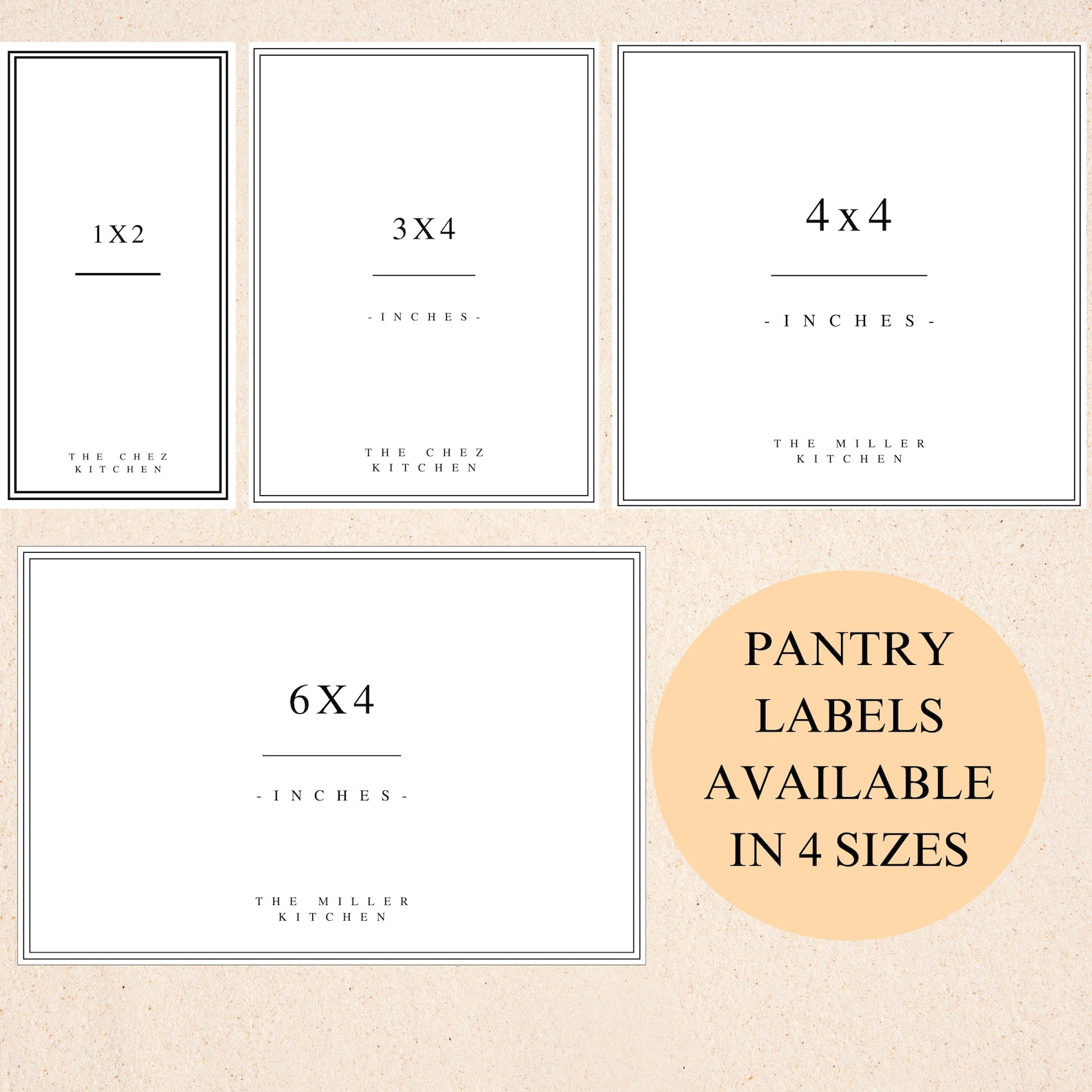 Editable Pantry Labels Template: Customizable Kitchen Organization ...