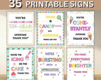 Appreciation Tags Bundle, Printable Thank You Signs (PDF)