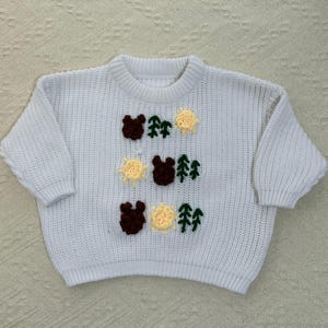 Custom embroidered baby sweater