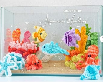 Aquarium Crochet Pattern Bundle, Sea Creatures (PDF Pattern)