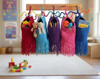 Crochet Alien Pattern: Amigurumi Car & Plant Hanger (PDF Pattern, US Terms)