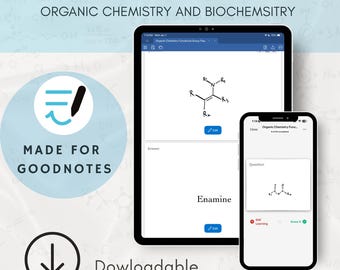 Functional Groups Flashcards for Goodnotes | Organic Chemistry & Biochemistry | MCAT