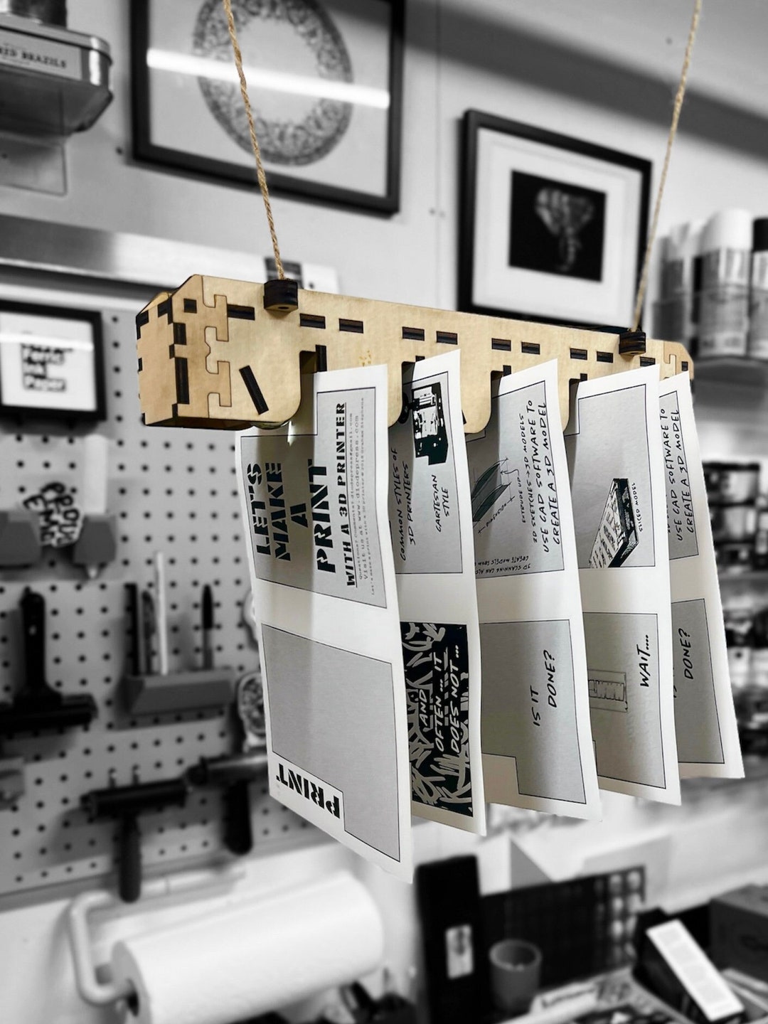 Printmaking Marble Drying Rack Modular Print Rack for Drying Prints