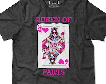 Queen of Farts Comfort Color T-shirt Funny Joke Shirt Exchange Flatulence Prank Gift for Her Inappropriate Fart Tee Embarrassing Shirt Swap
