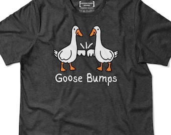 Goose Bumps Shirt, Funny Goose Pun T-Shirt, Gift Idea for Bird Lovers, Cool Birding Tee, Nature Lover Apparel, Geese Pun