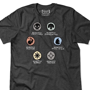 MTG Color Identities Shirt, Funny Magic The Gathering T-Shirt, Gift Idea for Card Game Lovers, Geek Nerd Tee, Magic Land T Shirt