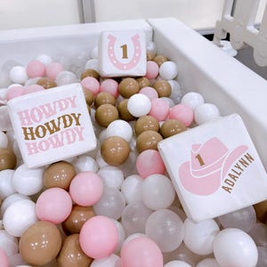 Soft Play Cube Vinyl Decal Stickers for Cubes Birthday Theme