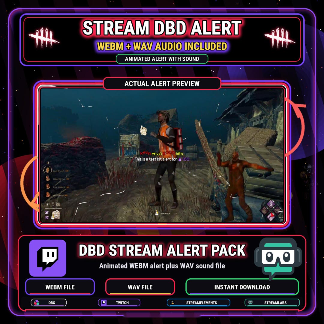 DWIGHT and TRAPPER - Dead by Daylight Stream Alert Pack | Animated ...