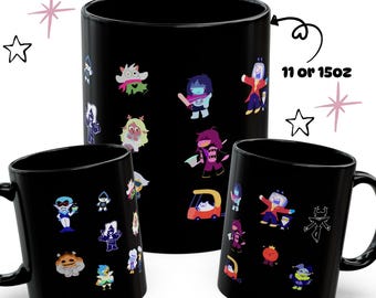 Deltarune Mug, Deltarune, Deltarune characters, I love Deltarune, Deltarune game, Cute Mug, Gift for Gamers, Kris, Susie, Ralsei