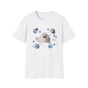 Seal T-Shirt, Super cute Seal, Seal Lover, I love seals, seal the deal, amazing seal T-Shirt, Cute Seal Tee image 2