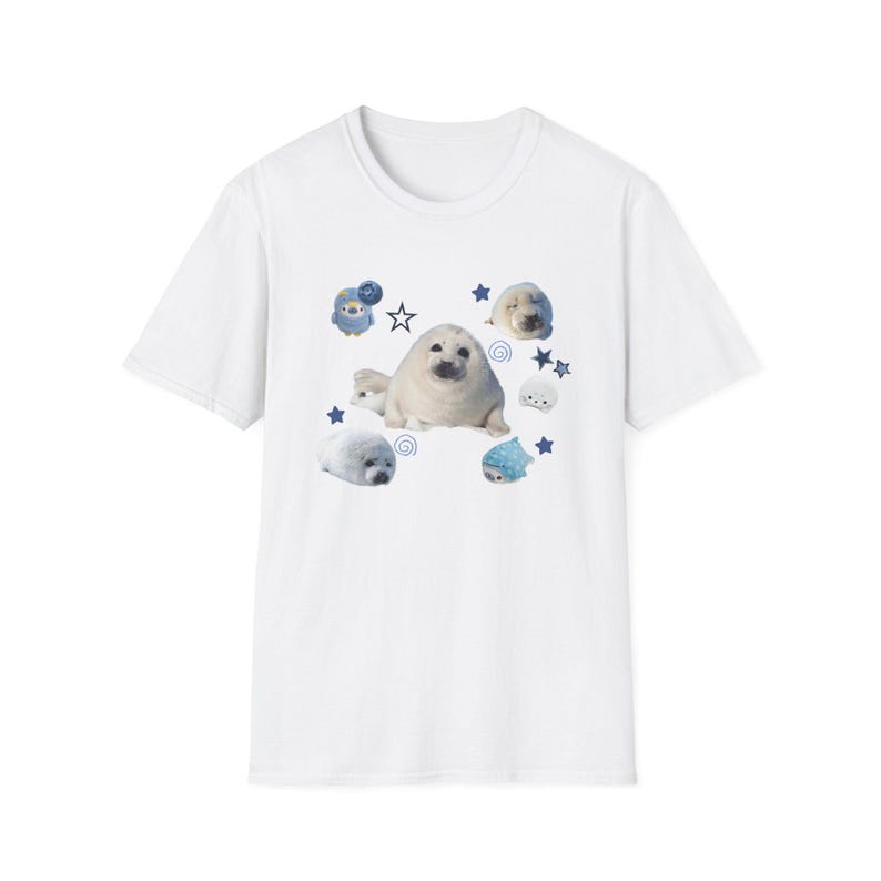 Seal T-Shirt, Super cute Seal, Seal Lover, I love seals, seal the deal, amazing seal T-Shirt, Cute Seal Tee image 2