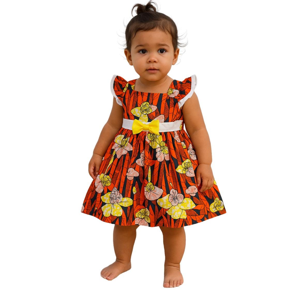 Robe Pagne Robe Africaine Bebe Robe Africaine Robe Princesse Pour Petite  Fille Petite Fille ModÃ, image size:1125x1125