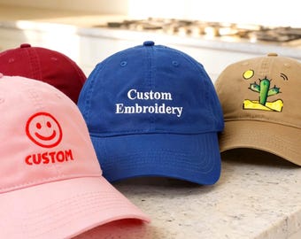 Embroidered Custom Text Hat, Custom Logo hat, Bulk baseball Hat, Personalized Dad Cap, Custom Bachelorette cap, Fathers Day Christmas Gift
