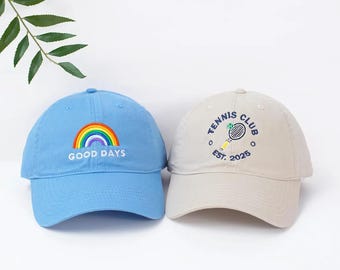 Logo Custom Embroidered Hat, Custom Text hat, Bulk baseball Hat, Personalized Dad Cap, Custom Bachelorette cap, Fathers Day Christmas Gift