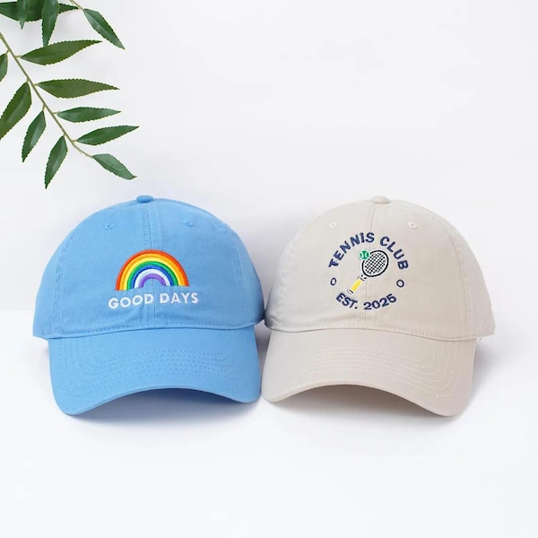 Logo Custom Embroidered Hat, Custom Text hat, Bulk baseball Hat, Personalized Dad Cap, Custom Bachelorette cap, Fathers Day Christmas Gift