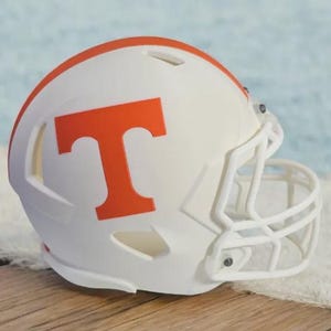 Tennessee Volunteers Mini Helmet Decor | UT Vols Gift | Orange & White Home Accent | Rocky Top Fan Collectible | UTK Dorm/Game Room Display