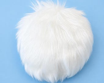 Luxury White Faux Fur Bunny Tail Adult Costume
