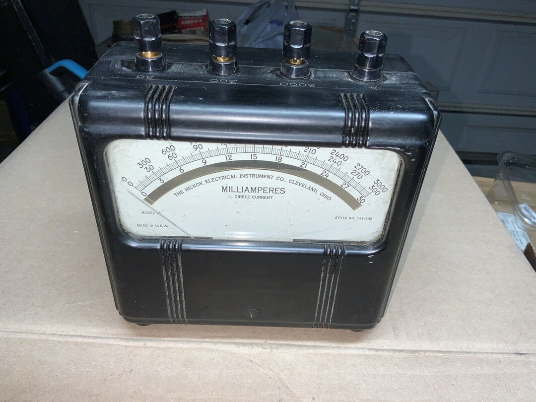 Electrical Instrument Co Milliamperes Meter Model 14 Style No 141-24 ...