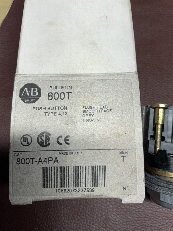 Allen Bradley 800T-A4pa Pushbutton 1 No 1 Nc Cont… - image 4