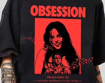 Maglietta del film Obsession Curry Barker Horror T-Shirt Noun Definition Graphic Tech Vintage Scary Movie Merch Retro Comfort Colors