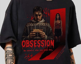 Obsession Movie Shirt Curry Barker Horror T-Shirt Be Careful Who You Wish For Graphic Tee Retro Scary Movie Merch Vintage Men Women Gift