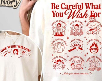 One Wish Willow Shirt Obsession Movie Curry Barker Horror T-Shirt Be Careful What You Wish For Graphic Tee Vintage Comfort Colors Pepper