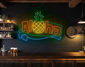 アロハ ネオンサイン、アロハ LED サイン、アロハ ライトサイン