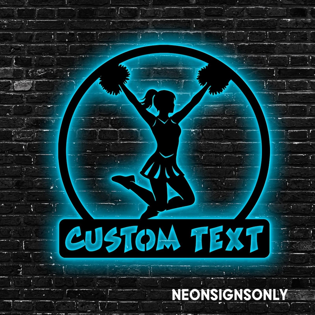 Cheerleader Metal Sign, Custom Cheerleader Metal Wall Sign ...