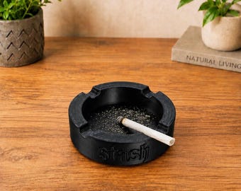 Stash Ashtray | 4 Slot Ashtray | 3D Printed PLA+ Smoking Tray | Durable Tabletop Ash Holder | Modern Smoking Accessory