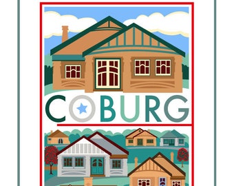 Coburg, A4 sized art print (giclee)