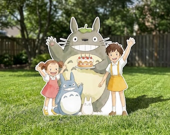 TOTORO Birthday Decorations, Totoro Cutouts Party Decor, Character Standee , Totoro backdrop, Totoro Cutouts, Party Decor, Cake Photo Props
